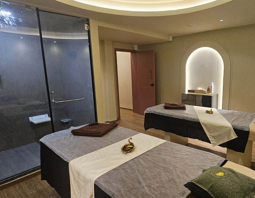 Massage in progress